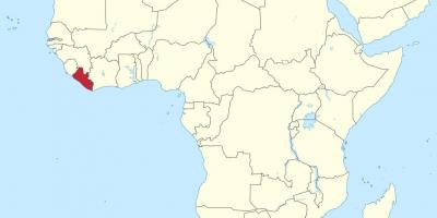 Map of Liberia africa
